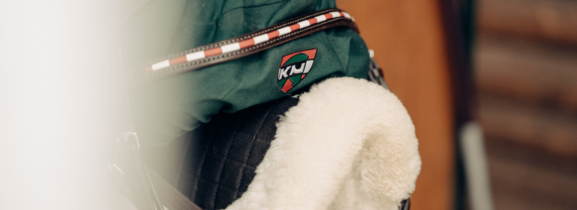 Sattel auf Sattelhalterung