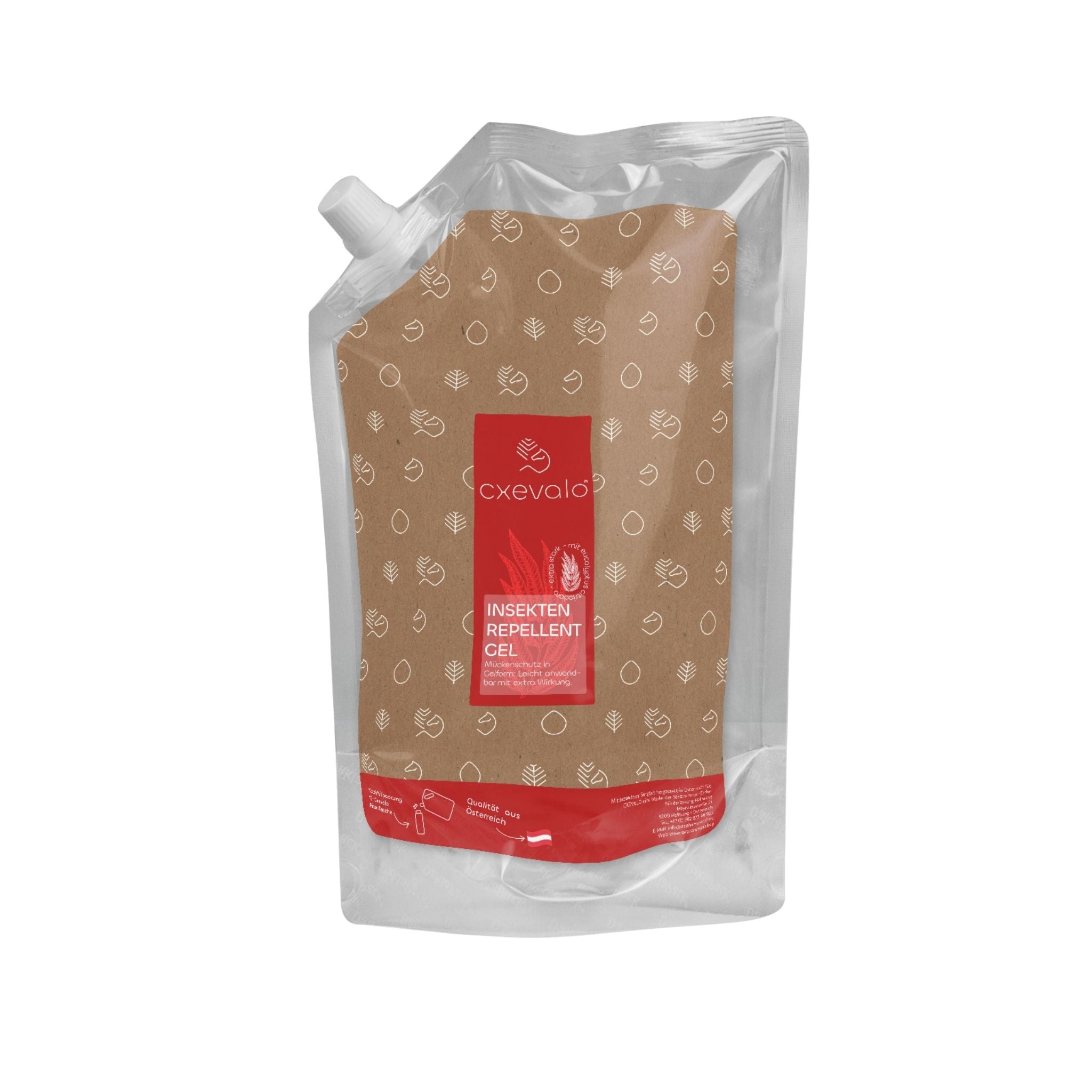 CXEVALO Insekten Repellent Gel Nachfüllpackung 1 Liter für nachhaltigen Insektenschutz